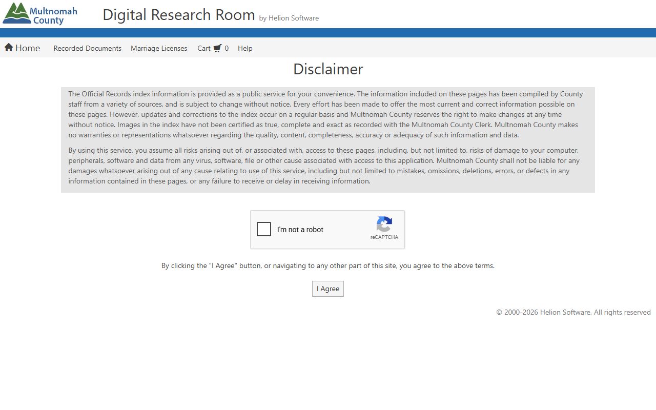 Multnomah County Digital Research Room MarriageSearch for marriage records