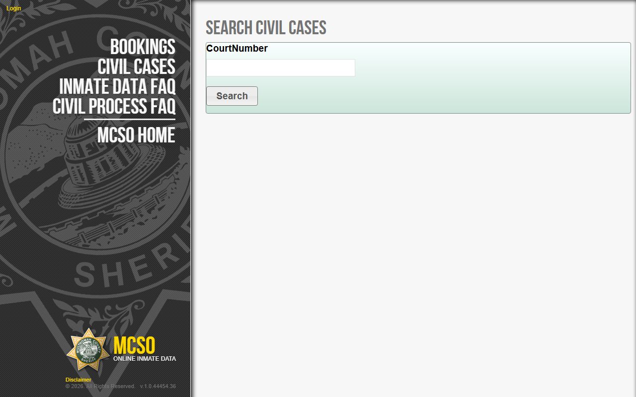 Multnomah County Sheriff civil case status search related to traffic court records
